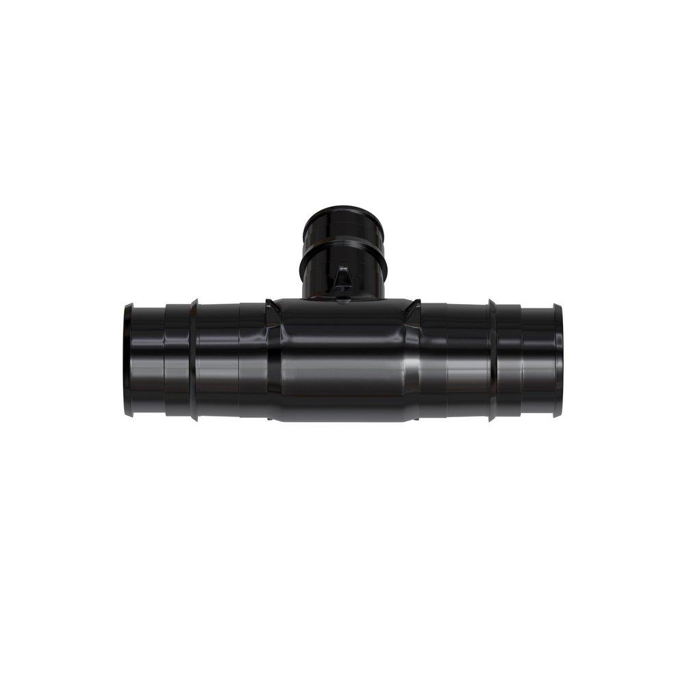 Jones Stephens Black Plastic PEX Expansion Tee 