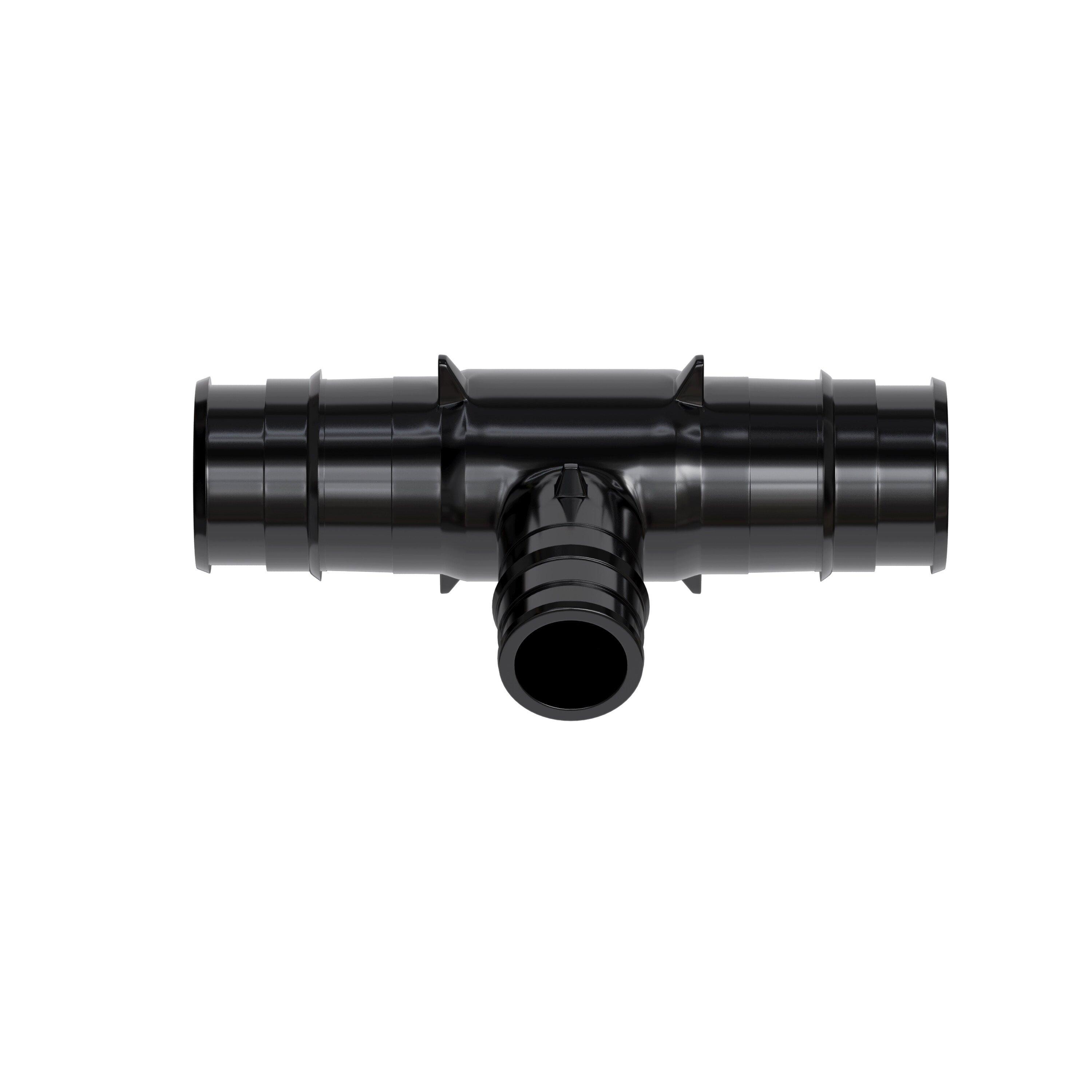 Jones Stephens Black F1960 Plastic Reducing, Tee 