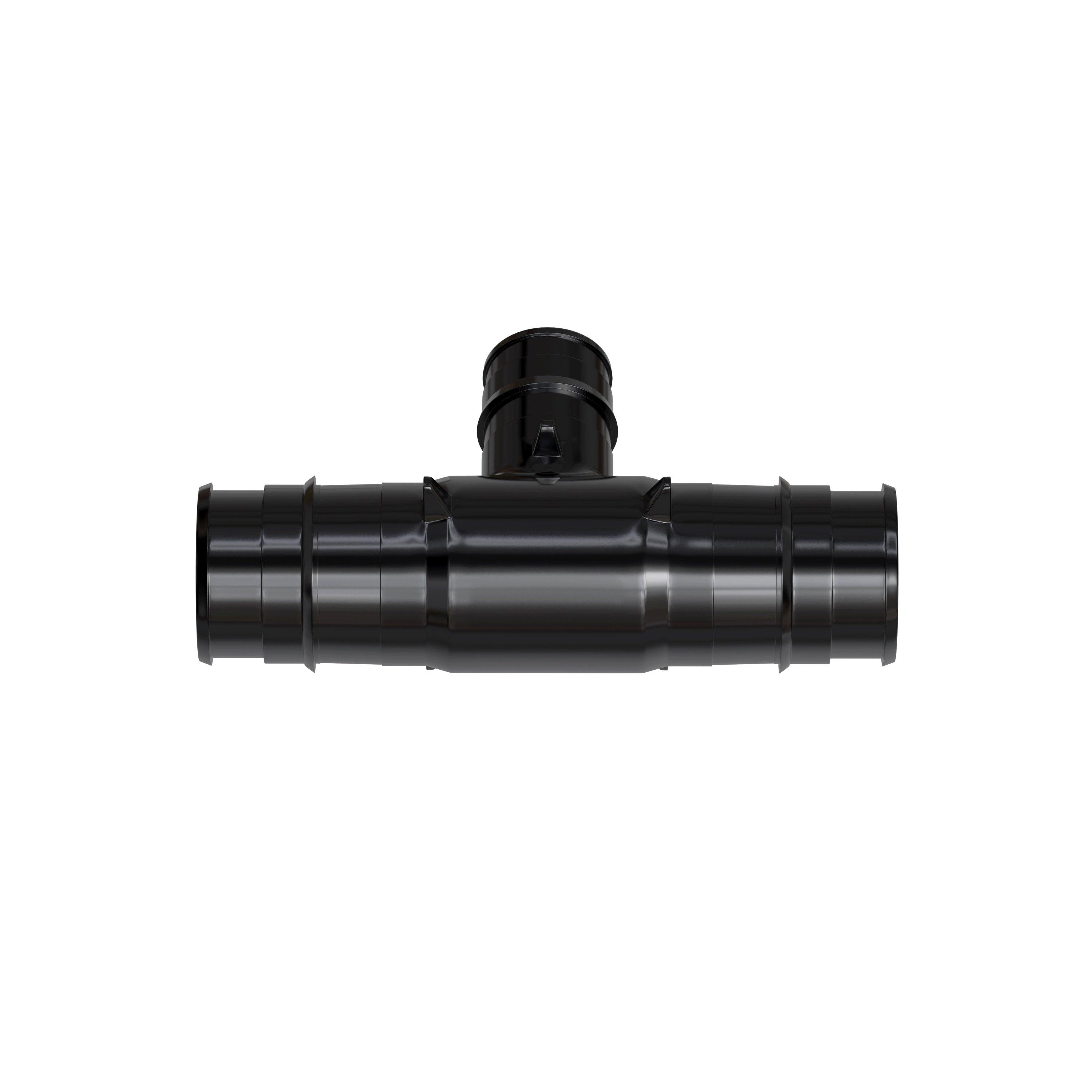 Jones Stephens Black F1960 Plastic Reducing, Tee 