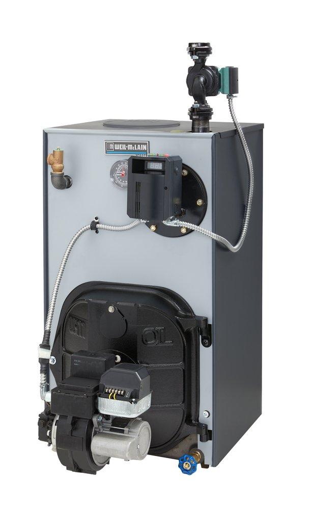 Weil-McLain Hot Water Oil Boiler with Taco 007e Circulator - 86.2% AFUE (Burner Sold Separately) 