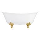 Signature Hardware White 68 x 31-1/2 in. Freestanding Bathtub with Offset Drain in White 