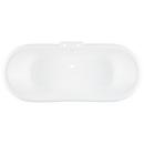 Signature Hardware White 72 x 30-1/2 in. Freestanding Bathtub with Offset Drain in White 