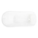 Signature Hardware White 66 x 30-3/8 in. Freestanding Bathtub with End Drain in White 