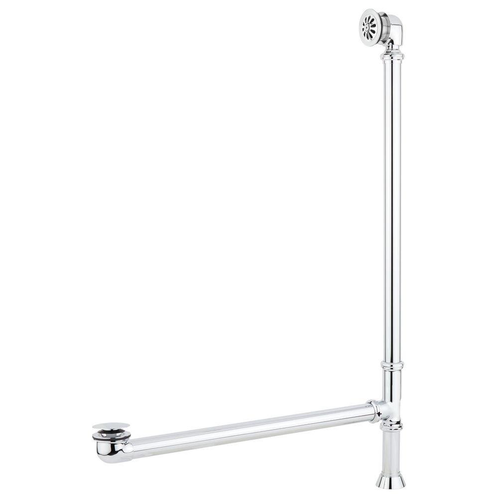 Signature Hardware Dark Grey 72 x 30-1/2 in. Freestanding Bathtub Offset in Dark Grey 