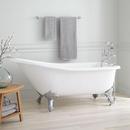 66 x 29-1/2 in. Freestanding Clawfoot Bathtub with Universal Drain in White