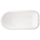 Signature Hardware White 61 x 31 in. Freestanding Bathtub with End Drain in White 