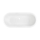Signature Hardware White 59-13/16 x 30-1/2 in. Freestanding Bathtub with Offset Drain in White 