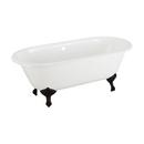 Signature Hardware White 66 x 31-1/8 in. Freestanding Bathtub with Offset Drain in White 