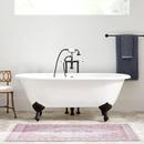 66 x 31-1/8 in. Freestanding Clawfoot Bathtub with Center Drain in White