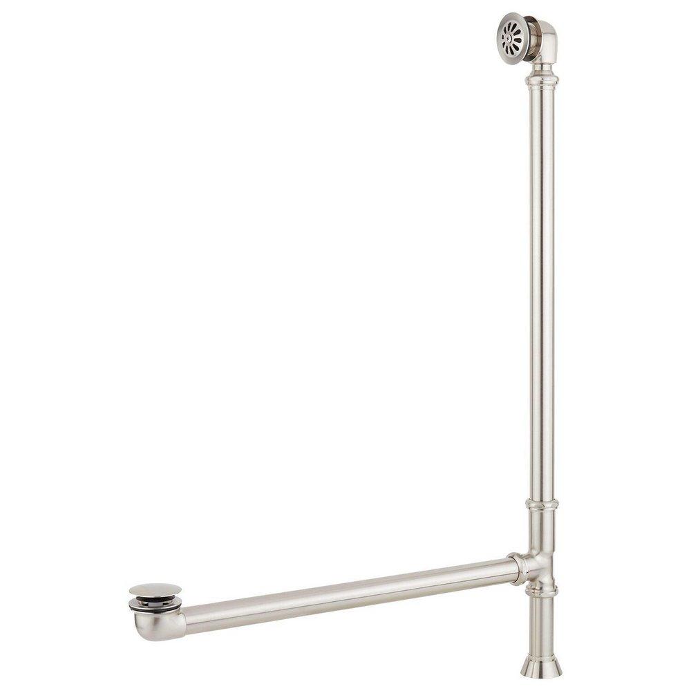 Signature Hardware White 54 x 30-1/4 in. Freestanding Bathtub with End Drain in White 