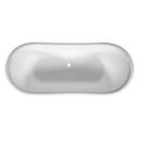 Signature Hardware White 59 x 29-1/2 in. Freestanding Bathtub with Offset Drain in White 