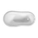 Signature Hardware White 61 x 30 in. Freestanding Bathtub with End Drain in White 