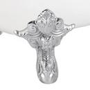 Signature Hardware White 72 x 30-1/2 in. Freestanding Bathtub with Offset Drain in White 