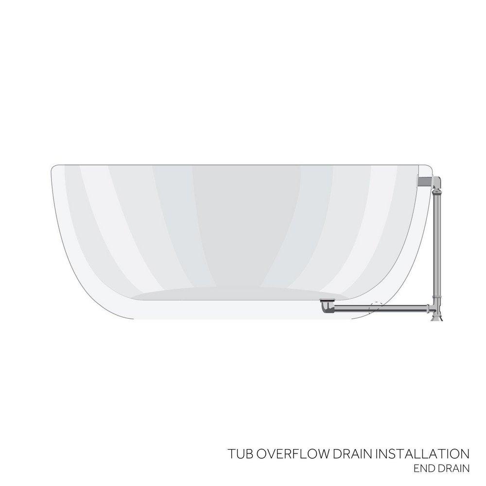 Signature Hardware Dark Grey 66 x 29-15/16 in. Freestanding Bathtub with End Drain in Dark Grey 