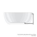 Signature Hardware Dark Grey 66 x 29-15/16 in. Freestanding Bathtub with End Drain in Dark Grey 