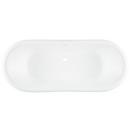 Signature Hardware Black 72 x 30-1/2 in. Freestanding Bathtub with Offset Drain in Black 