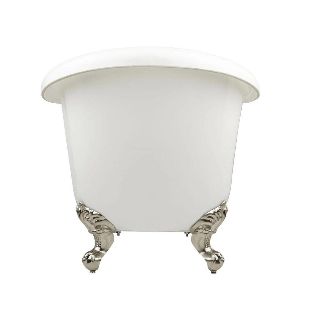 Signature Hardware White 69 x 29 in. Freestanding Bathtub with Offset Drain in White 