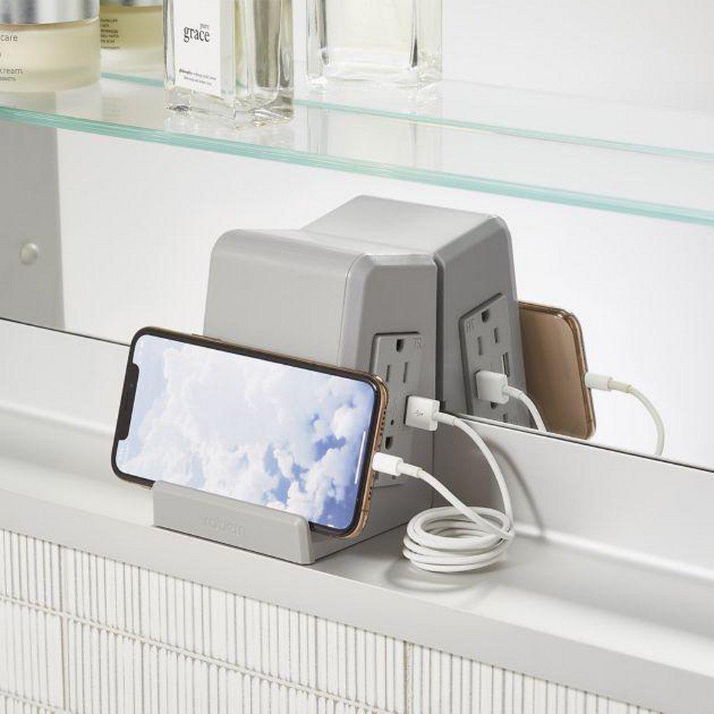 Robern Grey 3-11/16 x 3-1/2 in. Cabinet Surround 