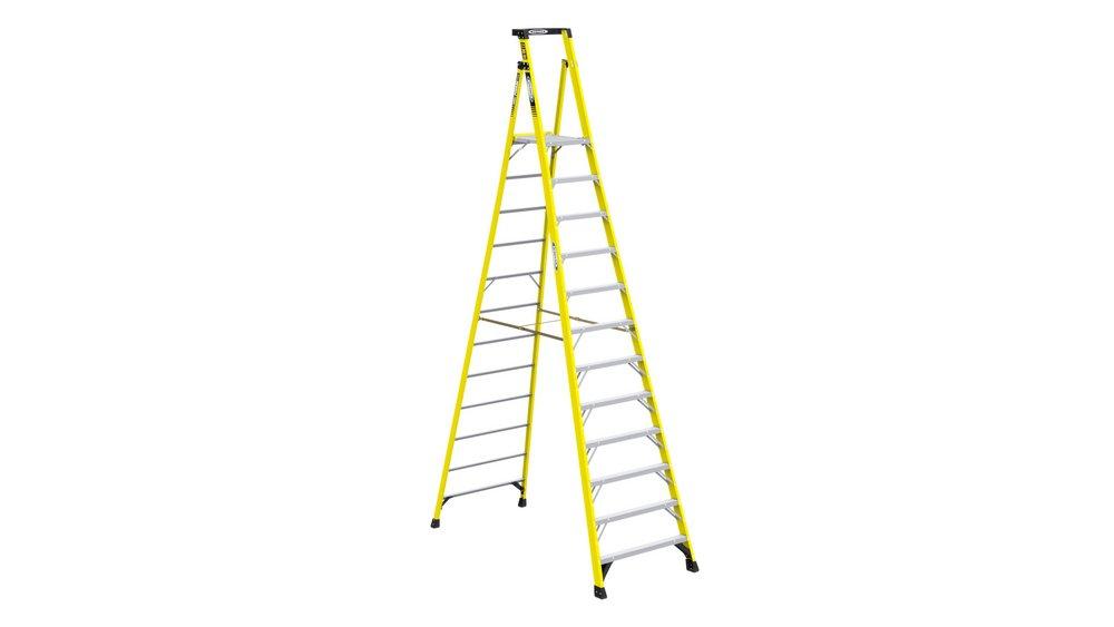Werner Ladder Yellow Fiberglass 375 lb. Step Ladder 