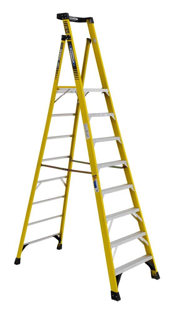 Werner Ladder Yellow Fiberglass 375 lb. Step Ladder 