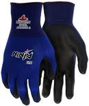 Size L Polyurethane Plastic Glove in Blue