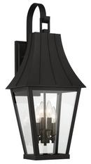 240W 4-Light Wall Mount Outdoor Wall Sconce in Black