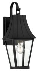 100W 1-Light Wall Mount Outdoor Wall Sconce in Black