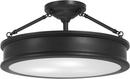 Minka Lavery Coal 100W 3-Light Medium E-26 19 in. Wide Semi-Flush Mount Ceiling Fixture 