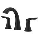 Pfister Matte Black Two Handle Widespread Bathroom Sink Faucet 