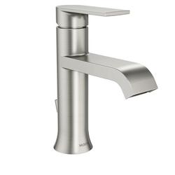 Single Handle Monoblock Bathroom Sink Faucet in Spot Resist&trade; Brushed Nickel