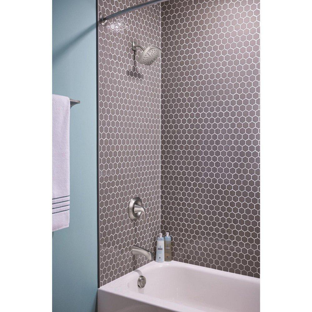 One Handle Single Function Bathtub & Shower Faucet in Spot Resist&trade; Brushed Nickel (Trim Only) 