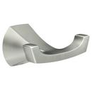 Double Robe Hook in Brushed Nickel