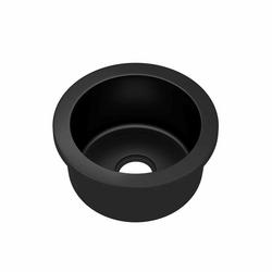 16 x 16 in. No Hole Drop-in and Undermount Concrete Bar Sink in Charcoal