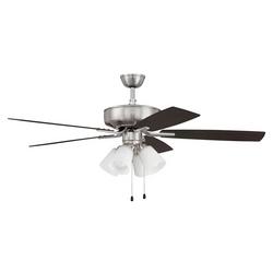 52" 5 Blade Ceiling Fan in Driftwood/Grey