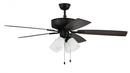 Craftmade Flat Black 52 in. 5-Blade Indoor Ceiling Fan 