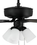 Craftmade Flat Black 52 in. 5-Blade Indoor Ceiling Fan 