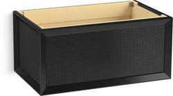 37 in. Wall Mount Vanity in Gloss Black