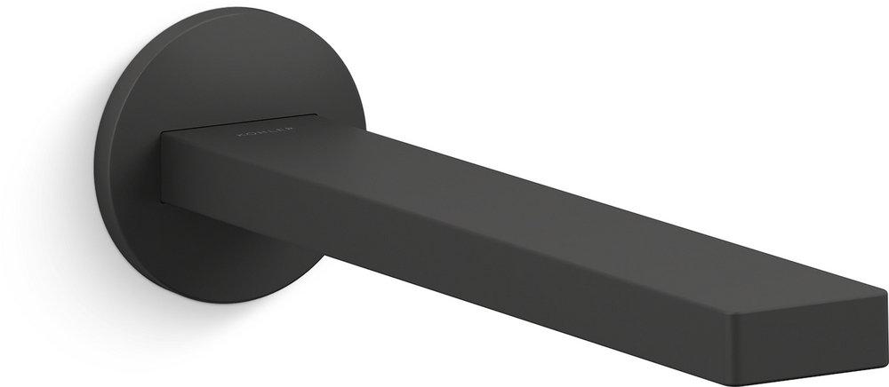 No Handle Wall Mount Service Faucet in Matte Black 