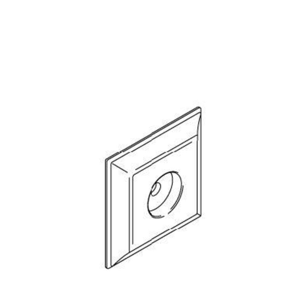 Escutcheon in Vibrant Brushed Moderne Brass 