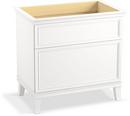 36 in. Floor Mount Vanity in Linen White