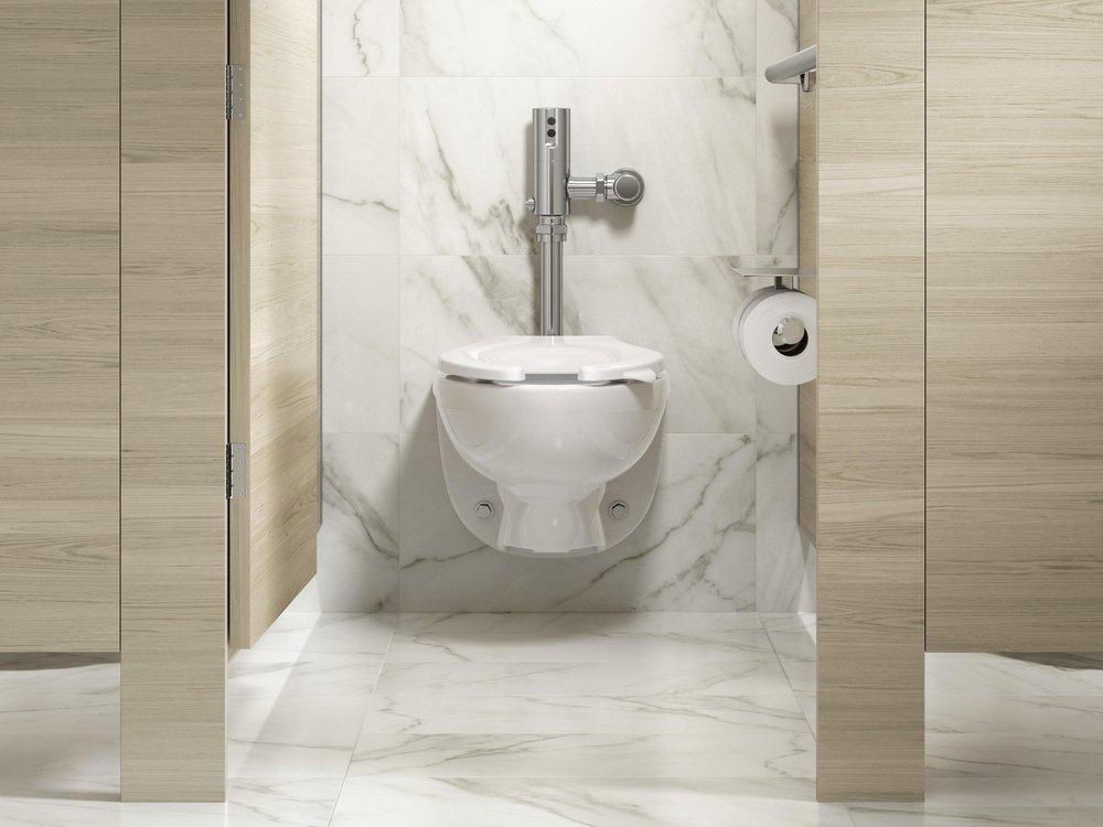 1.28 gpf Piston Sensor Closet Flush Valve in Polished Chrome 