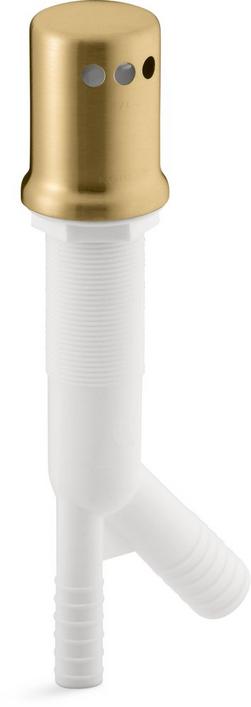 5/8 x 7/8 in. Plastic Vibrant® Brushed Moderne Brass Air Gap and Cover