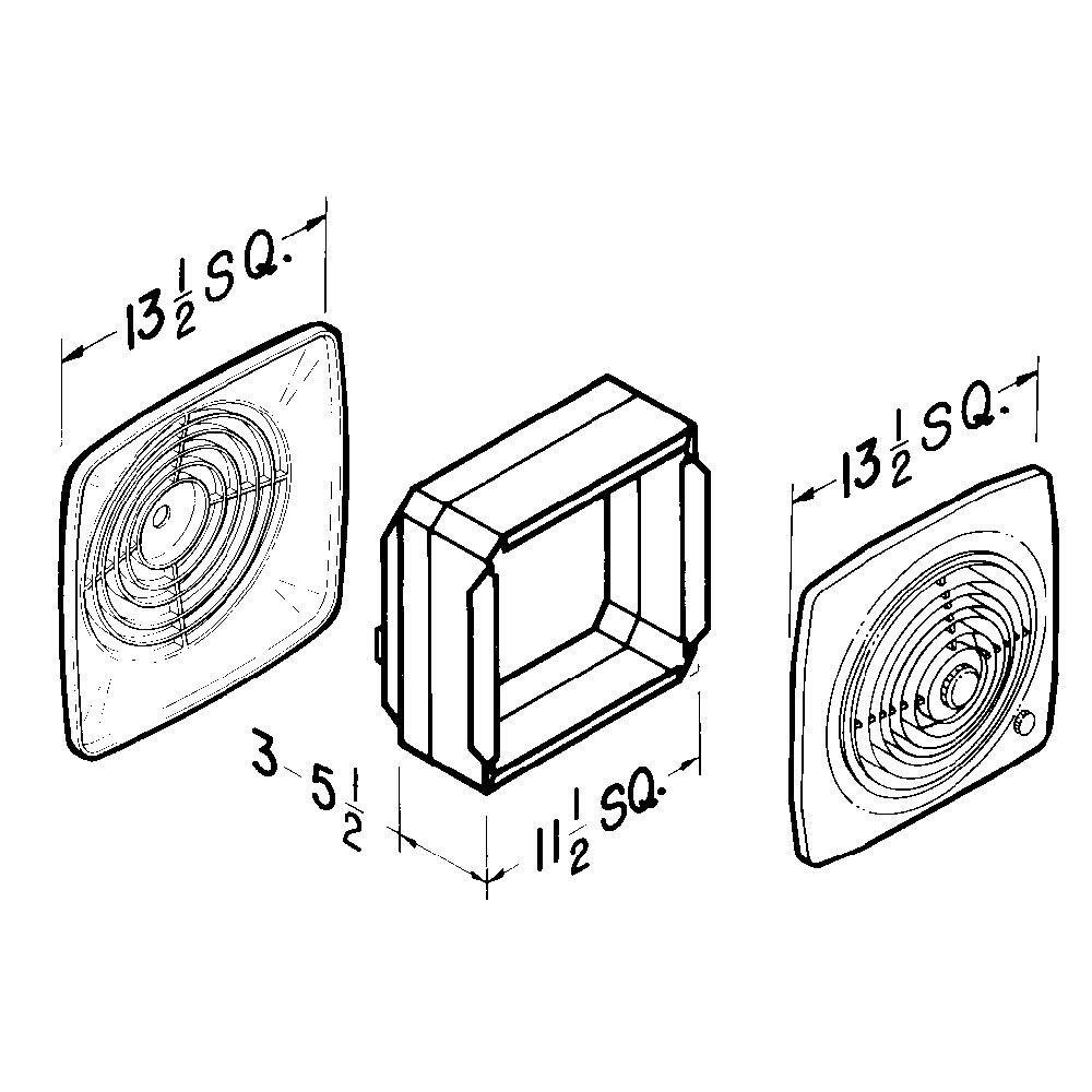 Broan White Bathroom Exhaust Fan in White 