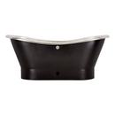 Signature Hardware Antique Black 70 x 29 in. Freestanding Bathtub with Offset Drain 