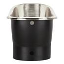 Signature Hardware Antique Black 66 x 29 in. Freestanding Bathtub with Center Drain 