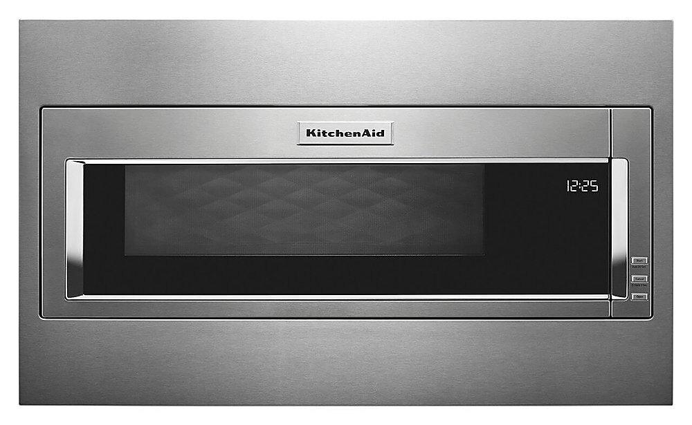 KitchenAid Stainless Steel 29-3/4 in. 1000W 1.1 cu. ft. Built-In Microwave 