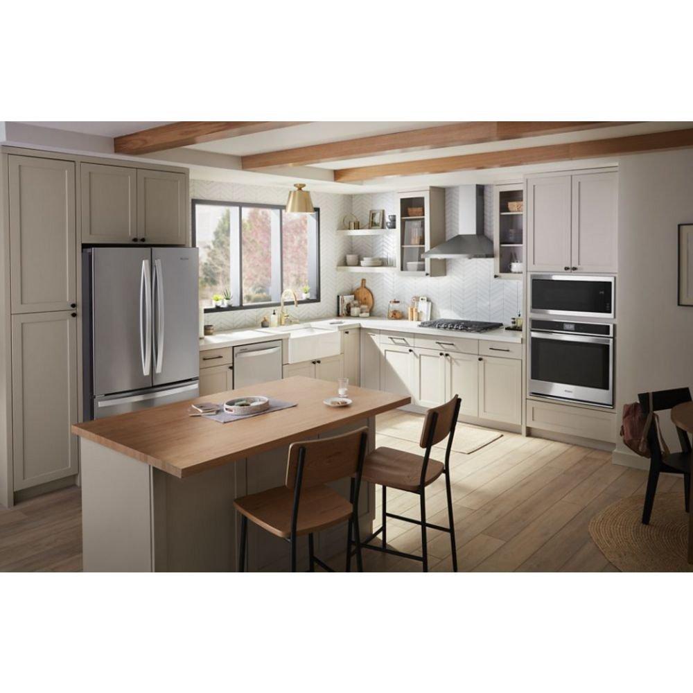 Whirlpool Stainless Steel 19-1/8 x 18 in. 1000W 15A 1.1 cu. ft. Built-In Microwave 
