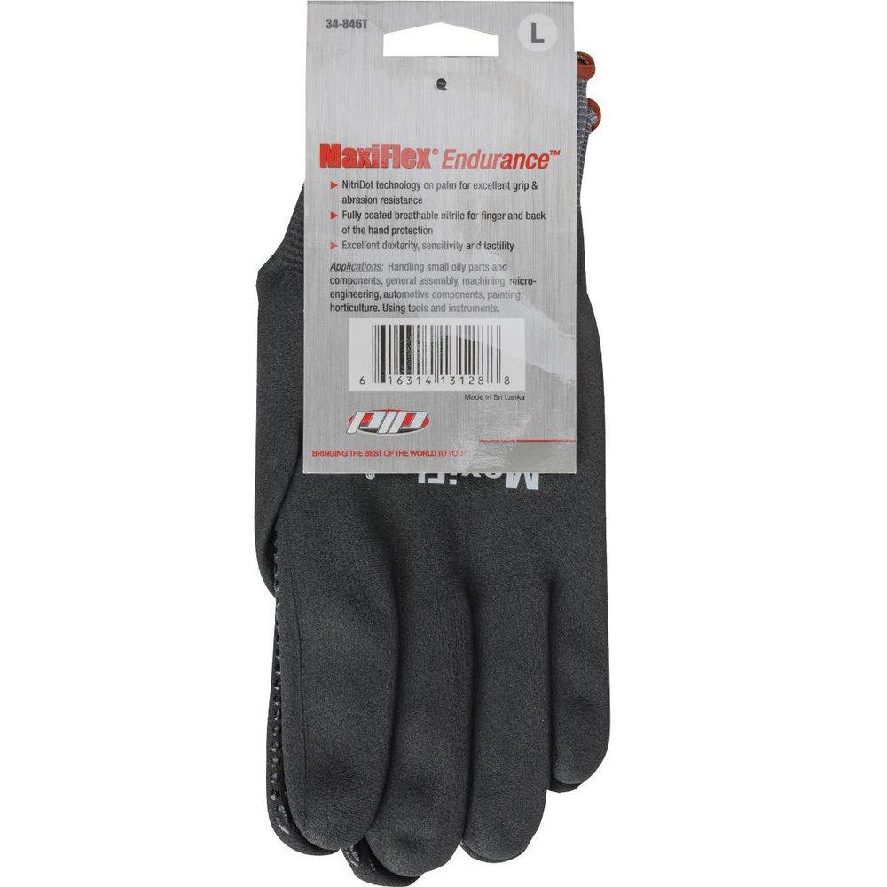 MAXIFLEX NITR DOT PALM GLV LG GRAY 