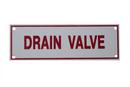 6 x 2 in. Drain Valve Fire Sprinkler Sign