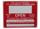 National Fire Products 9 x 7 in. Fire Sprinkler Sign 